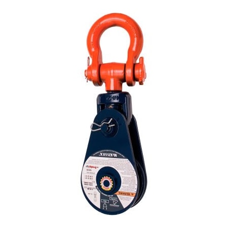 Mazzella Crosby Block 4-1/2" Snatch w/Shackle For 1/2" WR 109064